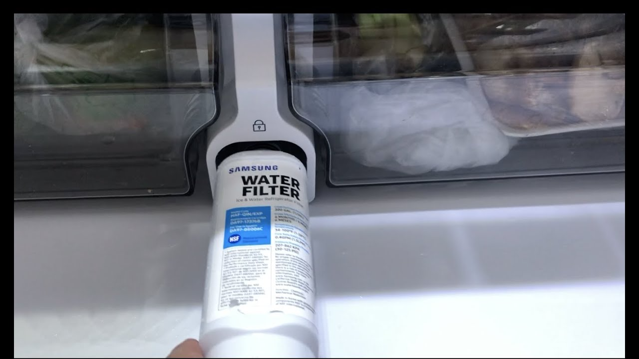 Samsung fridge water filter replacement