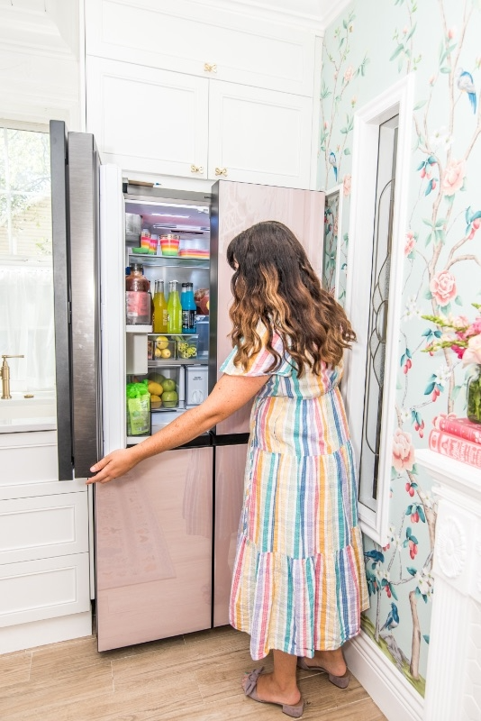 samsung glass fridge