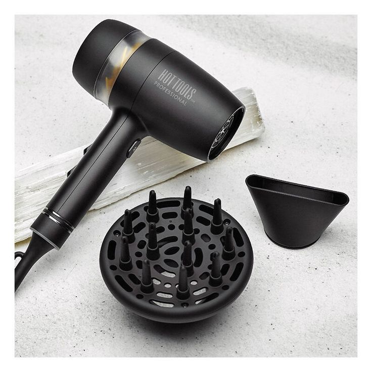 black hair dryer