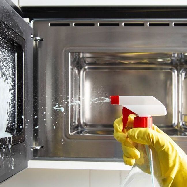 Microwave cleaning trick